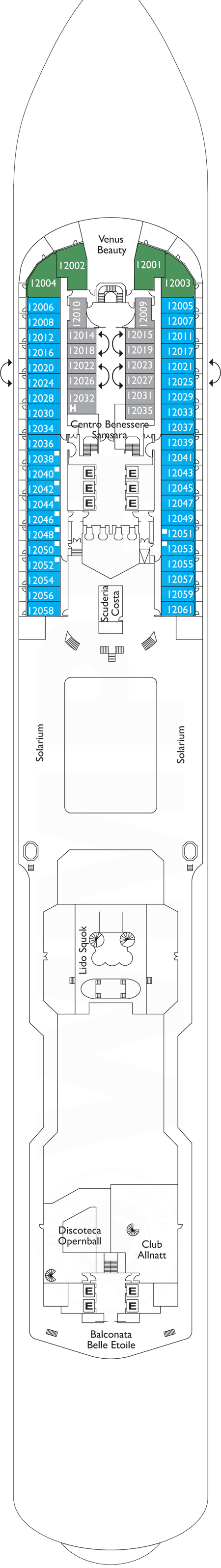 DECK 12 Stell D'Africa