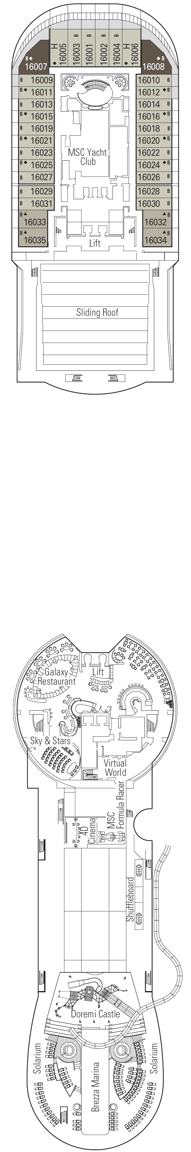 Deck 16 - Acquamarina