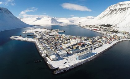 Cruisehaven Isafjordur in IJsland