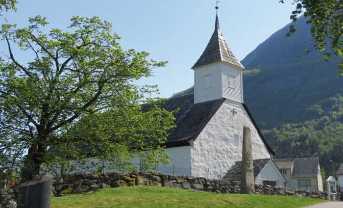 Een kerkje in Eidfjord