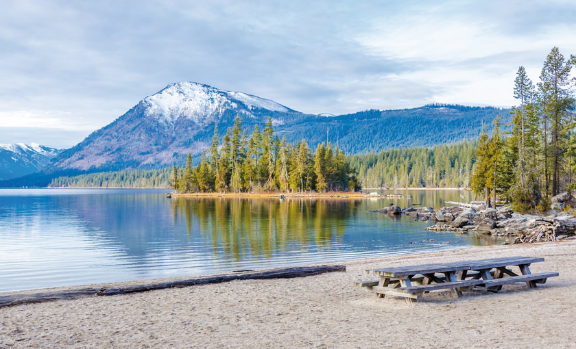 Vancouver natuur met bergen
