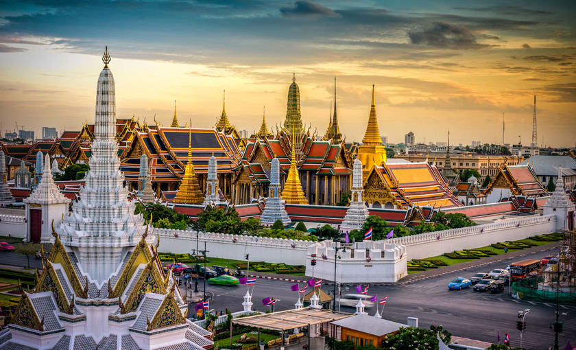 Grand Palace en Wat Prha Keaw in Bangkok
