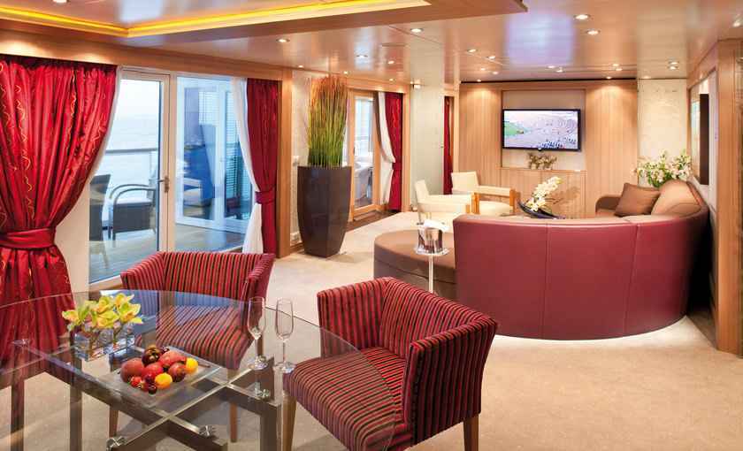 Wintergarden suite Odyssey Schip Seabourn