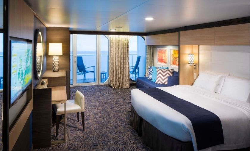 Royal Caribbean buitenhut met balkon deluxe E1