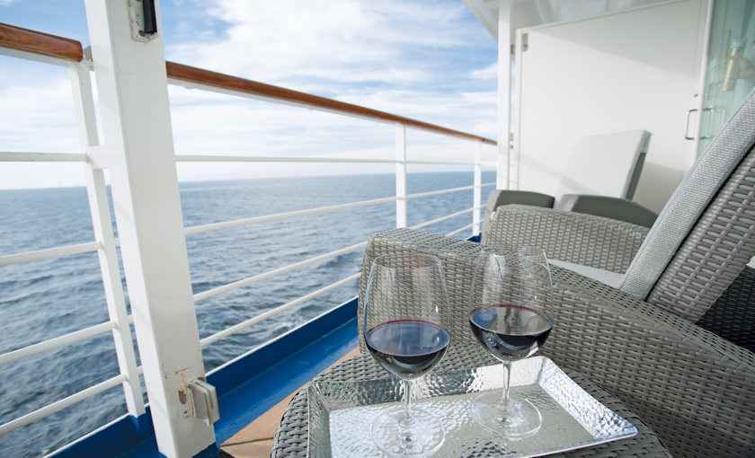 Deluxe veranda Suite Luxe schip Seven Seas Voyager