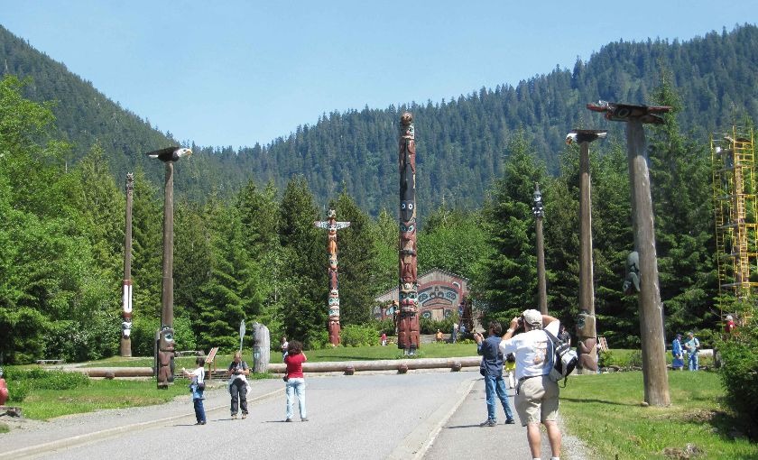 Totempalen in alaska