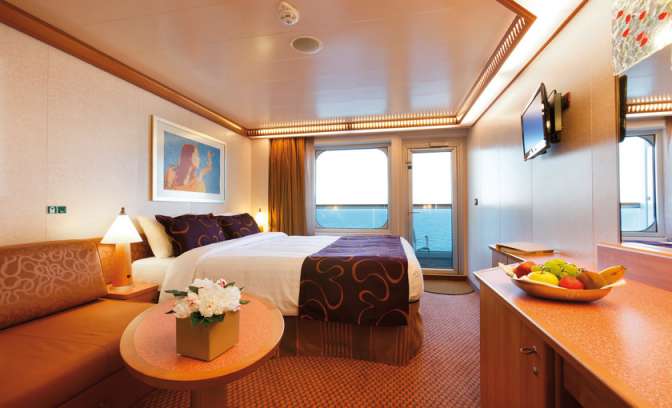 Suite met uitzicht op zee en balkon van Costa Fascinosa