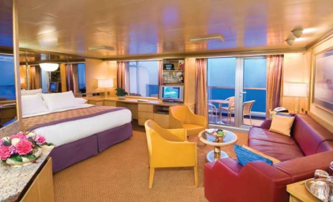 Een suite op de Rotterdam van Holland America Line
