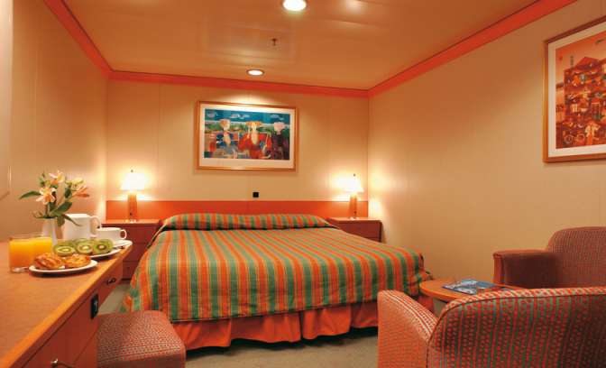 Een binnenhut op de Costa Magica