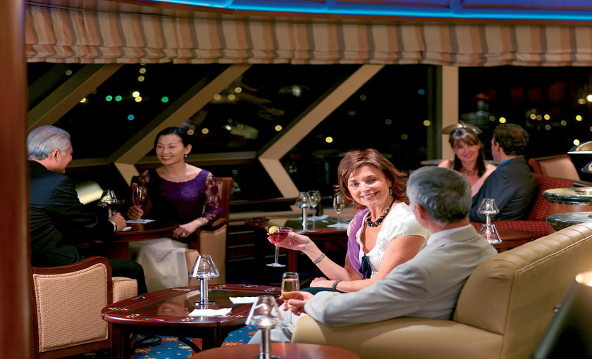 Een lounge op de Queen Victoria