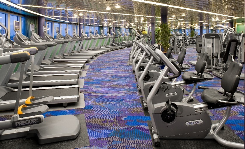 Fitnesscentrum op de MS Eurodam