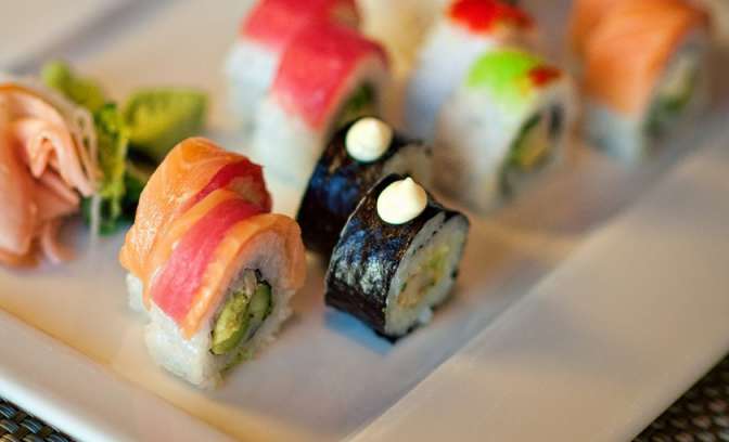 Sushi op de MS Eurodam