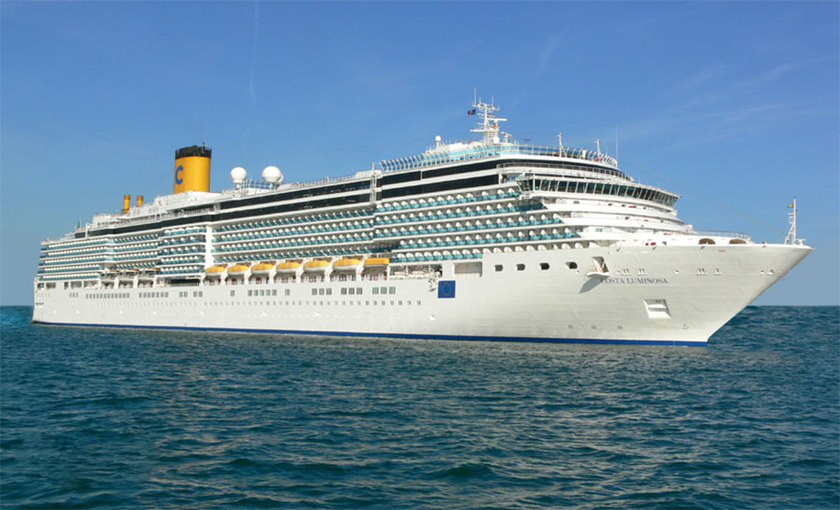 Het schip de Costa Luminosa