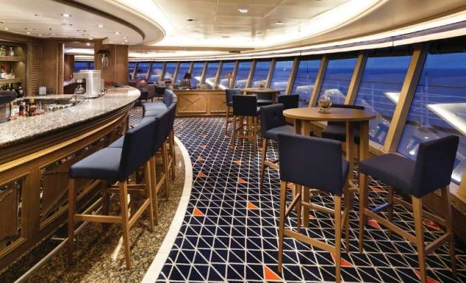 Tor of the observation lounge Silver Spirit