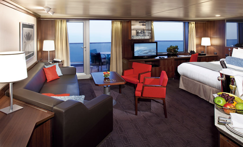 De superior veranda suite op de Nieuw Amsterdam van Holland America Line