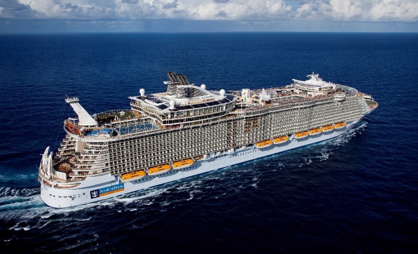 Het volledige schip de Allure of the seas