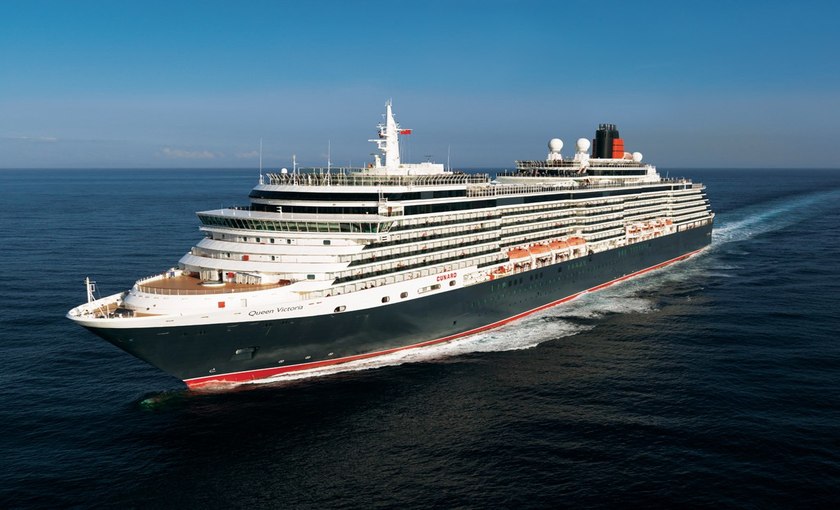 Het schip de Queen Elizabeth van de Cunard line