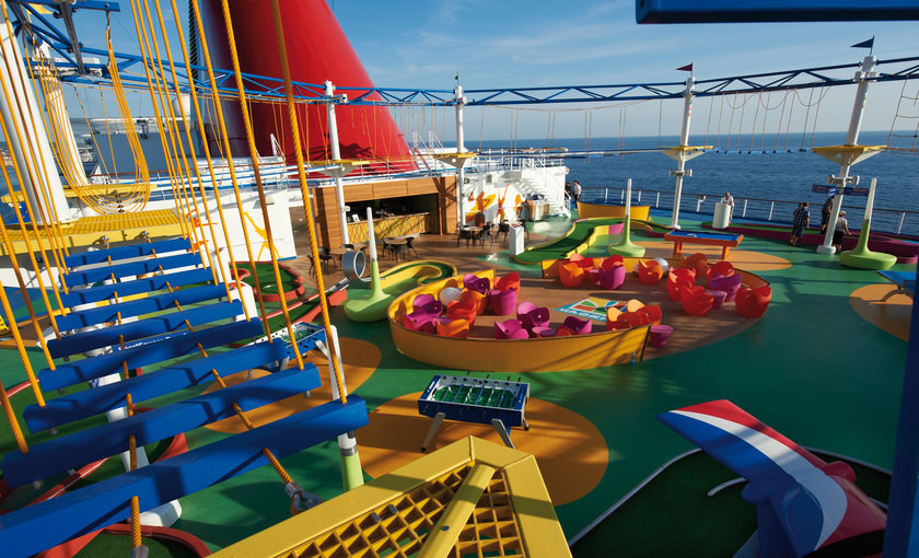 De speelplaats op de Carnival Magic