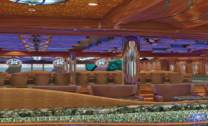 De grand bar op de Costa Favolosa