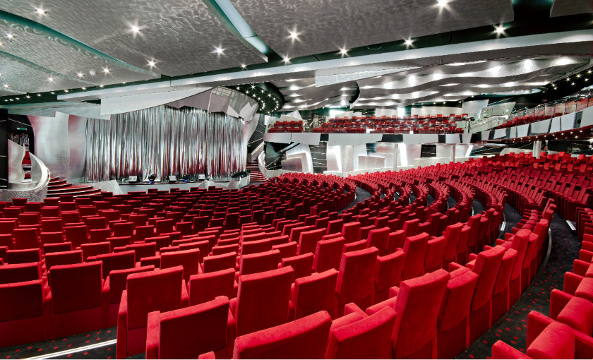 Het theater op de MSC Divina
