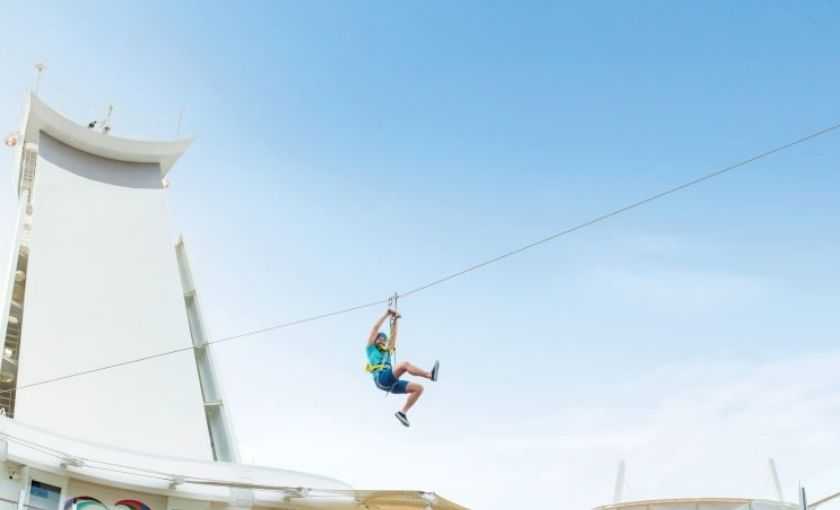 Zipline wonder of the seas royal caribbean