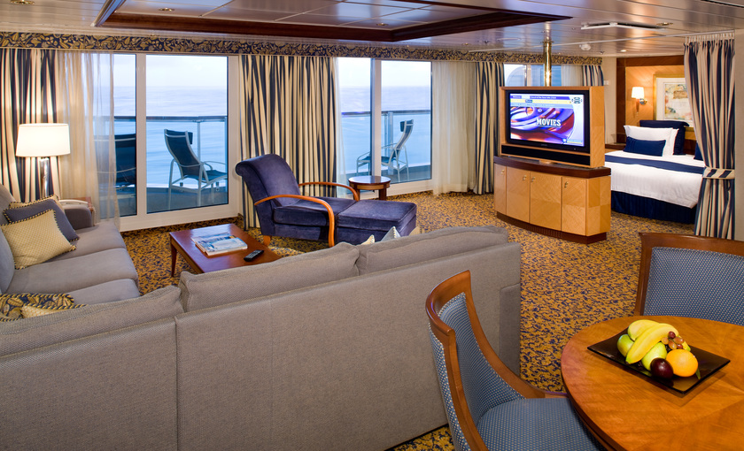 Een owner suite op de Brilliance of the Seas van Royal Caribbean