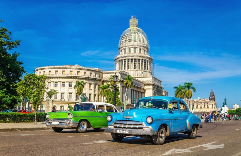 Oude auto's in Havana, Cuba