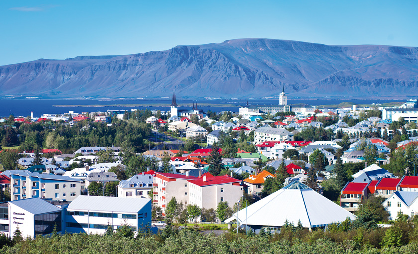 Reykjavik van bovenaf